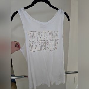 Spiritual Gangster White Tank Top